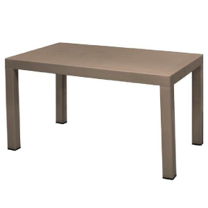 Rattan Plastic Table Cappuccino