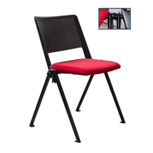 Revolution Stacker - Plastic Back & Upholstered Seat